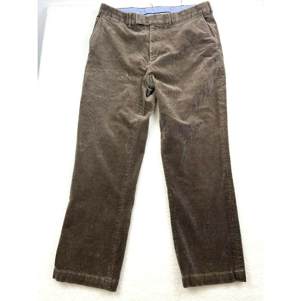 Ralph Lauren Polo Golf Pants Men's 38x30 Tan Corduroy Straight Legs Fit‎ Heavy